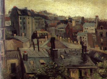 Vincent Van Gogh : View of Roofs and Backs of Houses